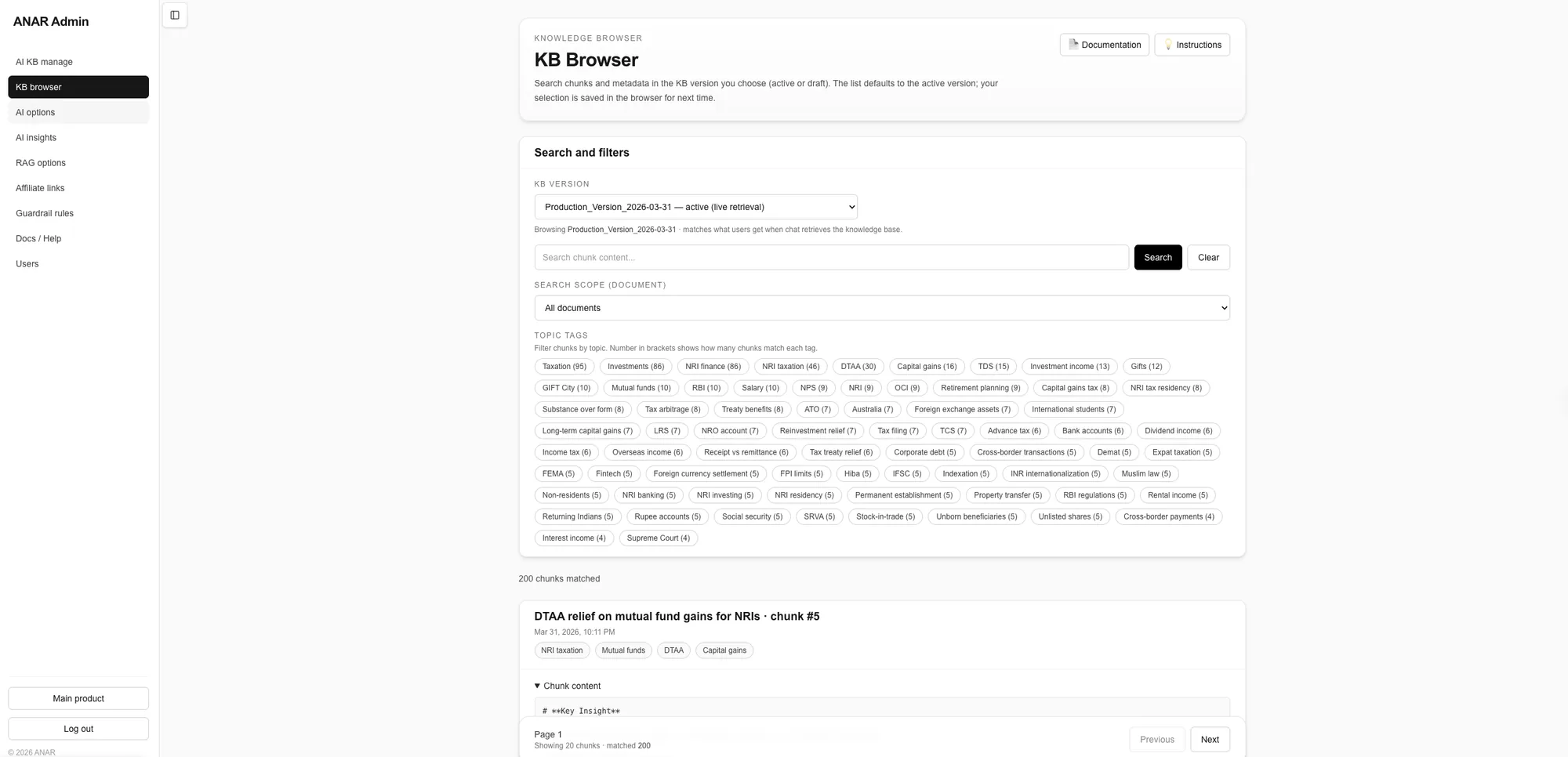 Anar — product screenshot