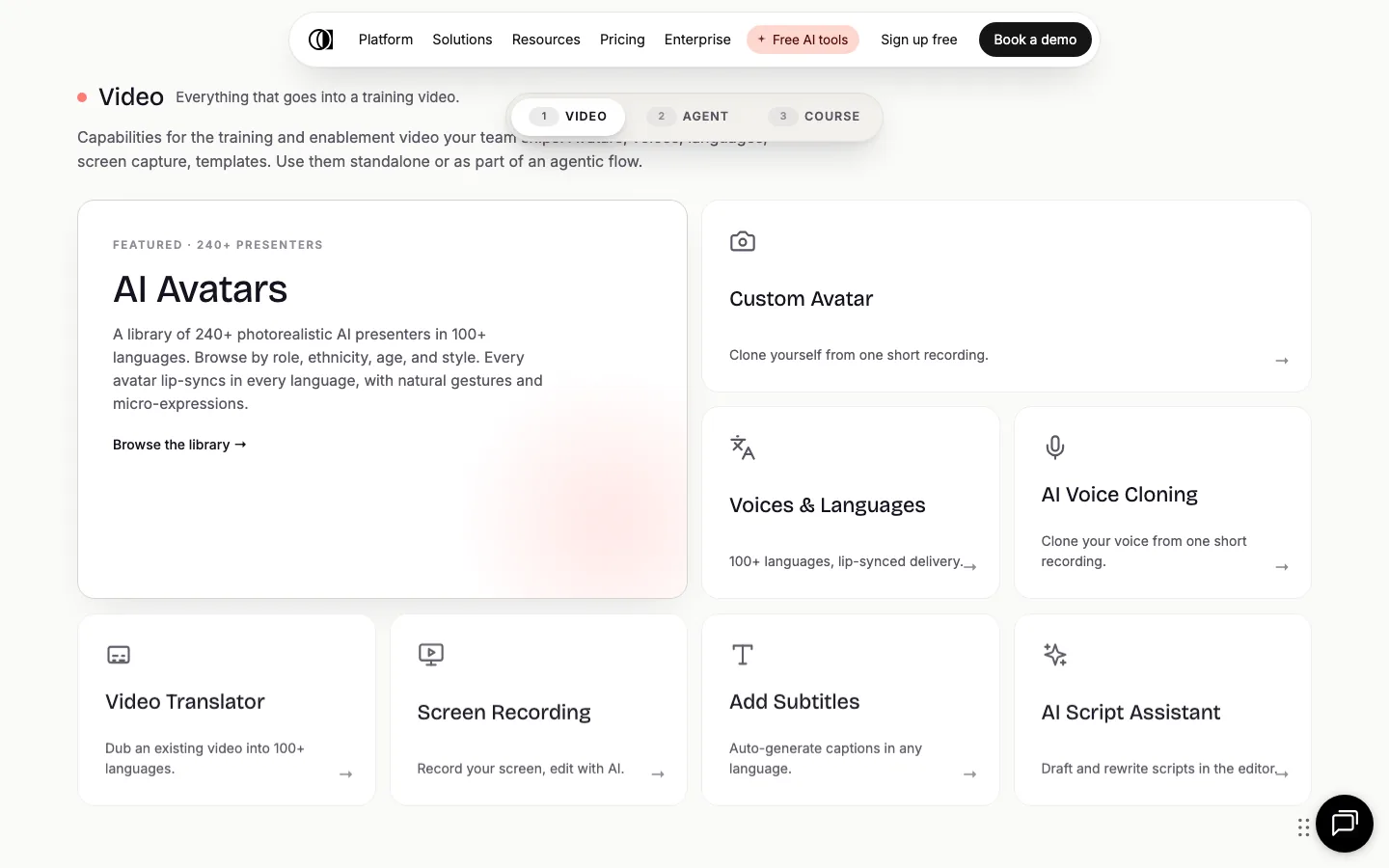 Colossyan — product interface