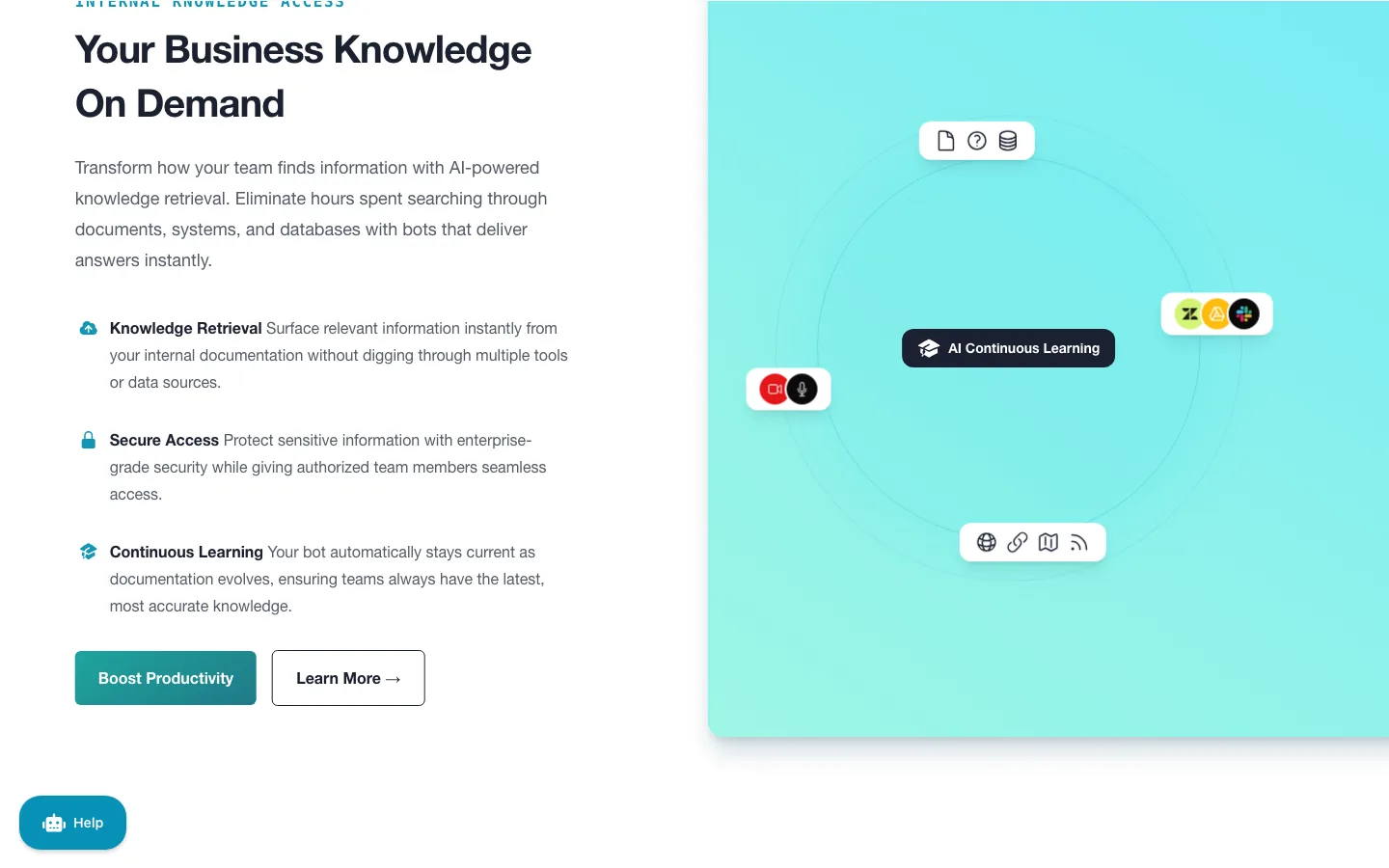 DocsBot AI — product interface