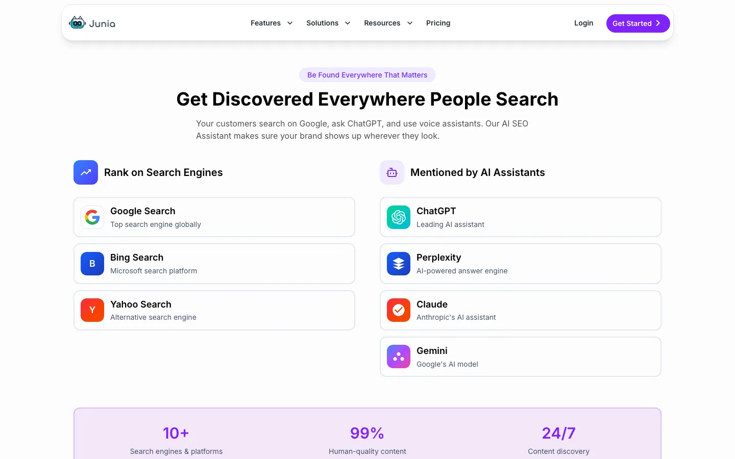 Junia AI — product screenshot
