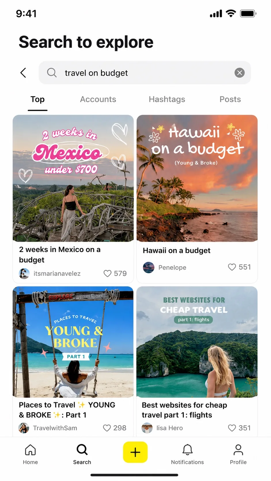 Lemon8 — product interface