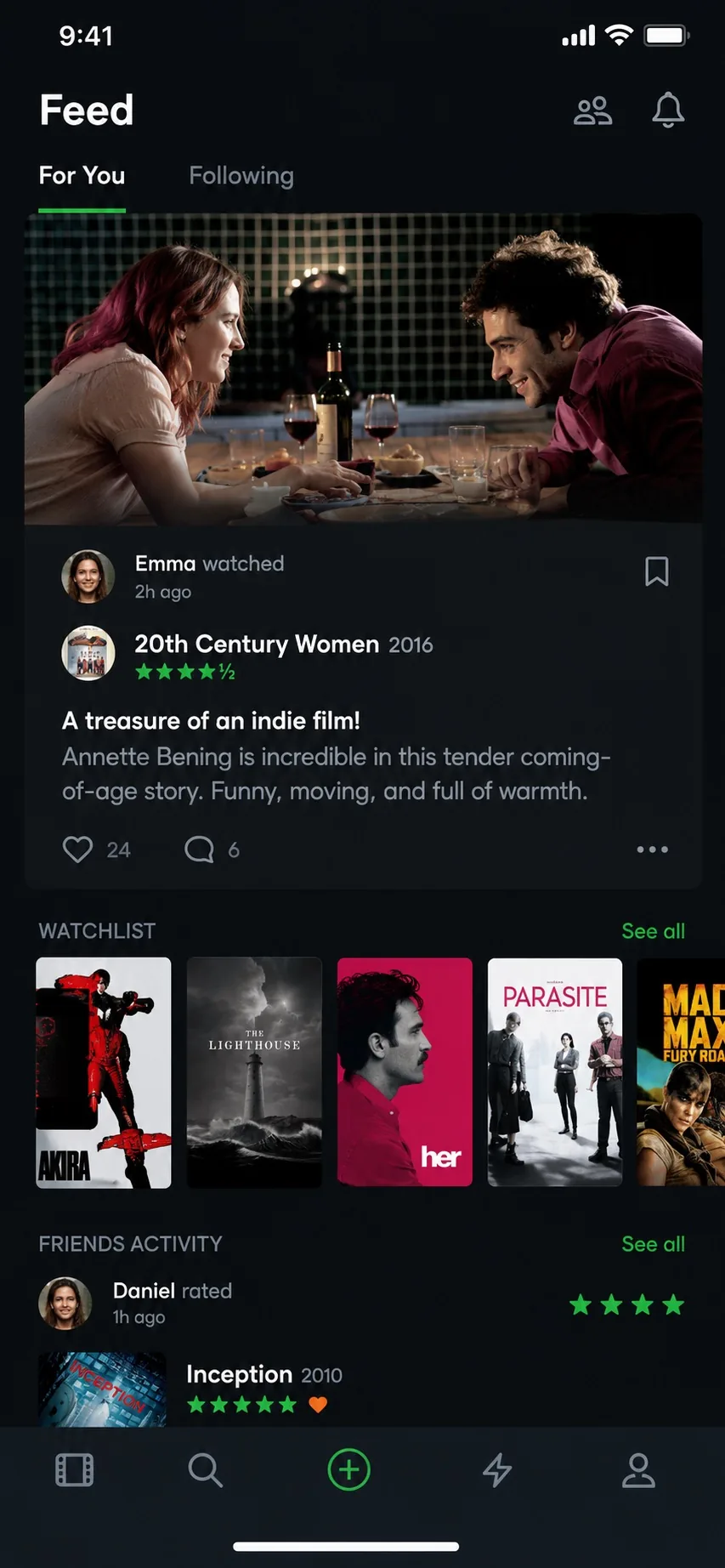 Letterboxd — product interface