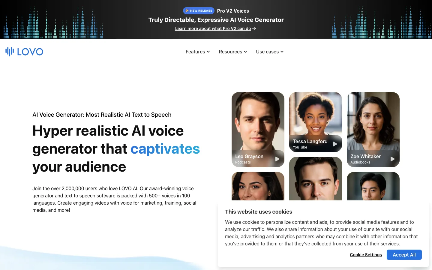 LOVO AI — product screenshot