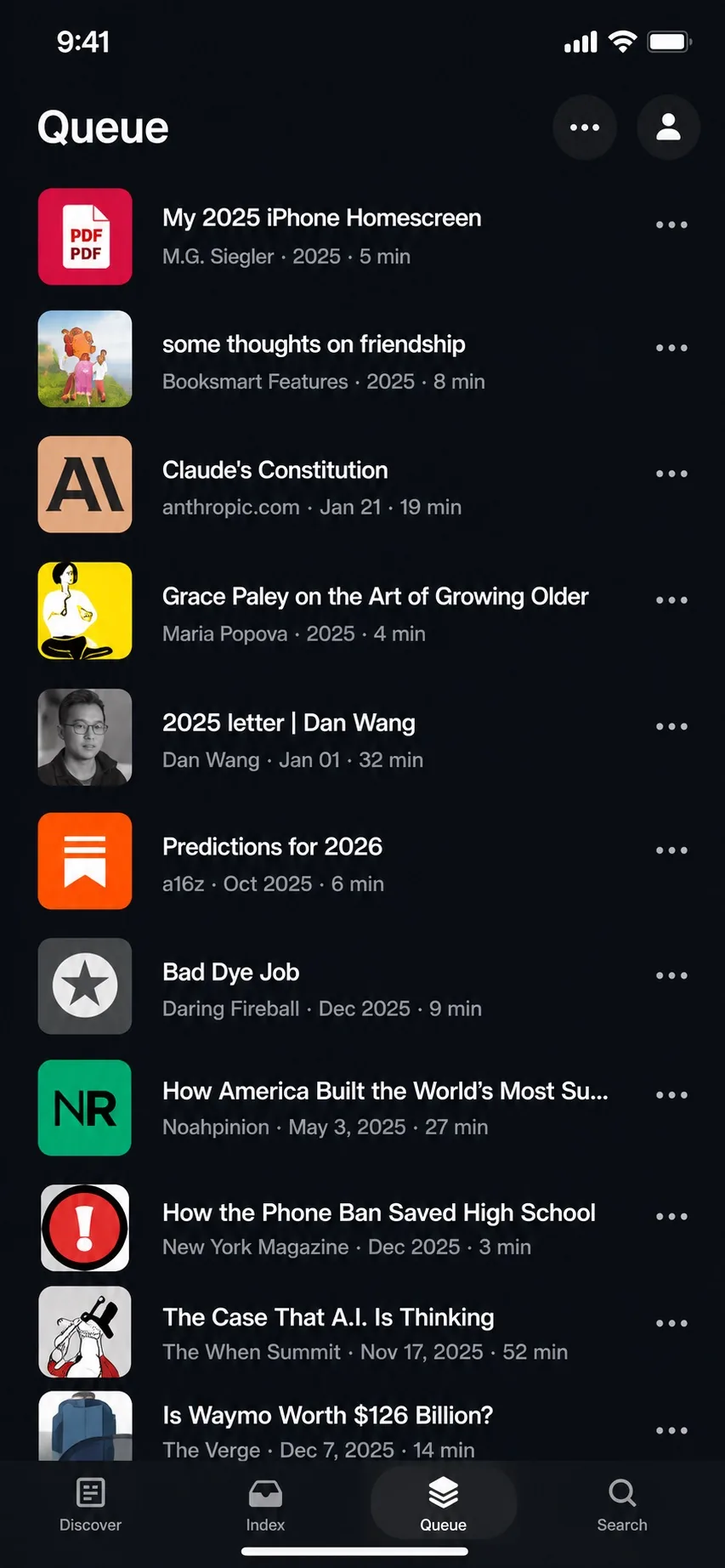 Matter — product interface