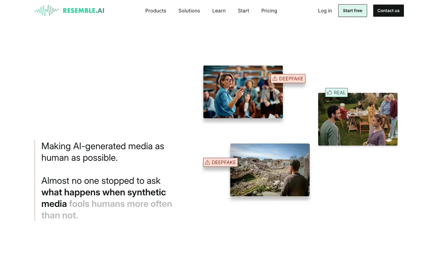 Resemble AI — product screenshot