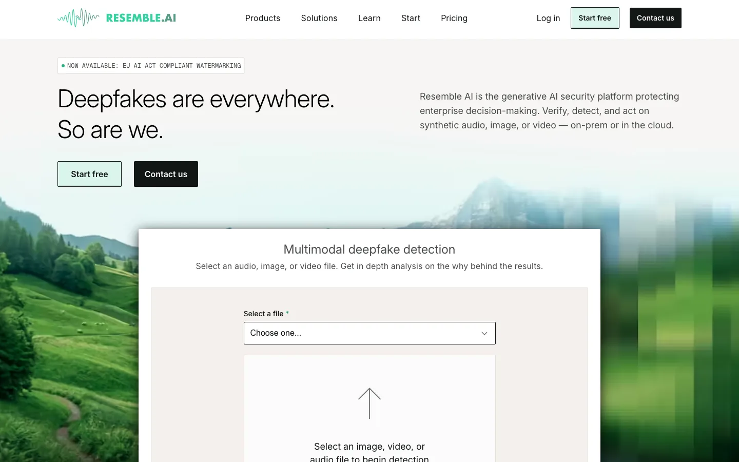 Resemble AI — product screenshot