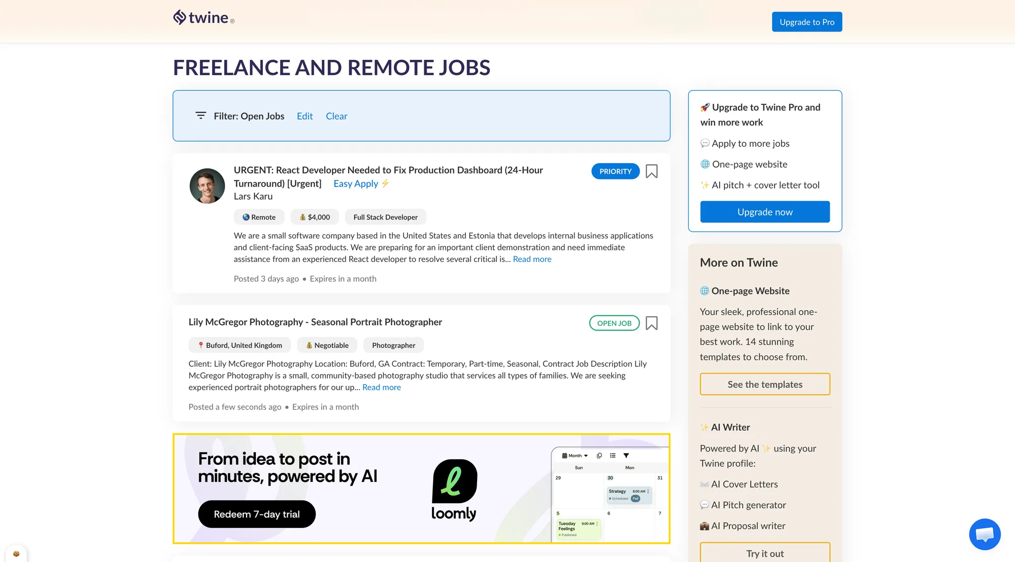 Twine — product screenshot